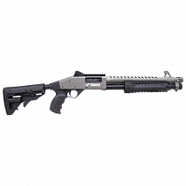 ESPINGARDA CBC PUMP MILITARY 3.0 TUNGSTEN CORONHA RETRÁTIL CALIBRE 12 CANO 14\