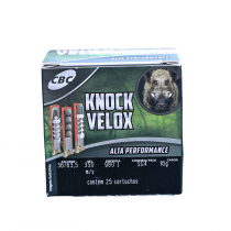 CARTUCHO CBC KNOCK VELOX CALIBRE 36 CÂMARA 63,5MM SG4 - 25 UNIDADES