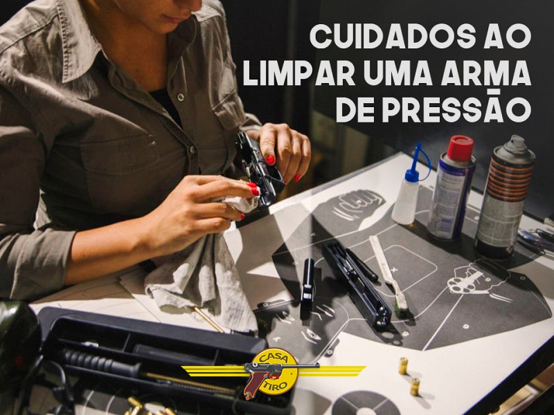 Cuidados ao limpar uma arma de pressão: Passo a passo para uma limpeza eficaz de armas de pressão